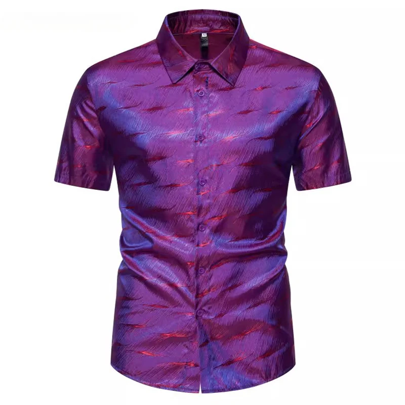 Summer New Men's Trendy Line Ripple Print Fashion Daily Casual Loose Large Lapel Short Sleeve Shirt
Summer New Men's Trendy Line Ripple Print Fashion Daily Casual Loose Large Lapel Short Sleeve Shirt