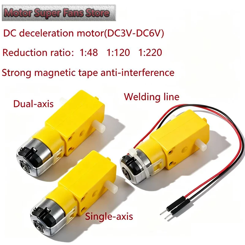 Deceleration DC Motor DC3V-DC6V Supporting Wheel Intelligent Automotive Chassis Robot Automotive Wheel Belt Wheel Gear Motor
Deceleration DC Motor DC3V-DC6V Supporting Wheel Intelligent Automotive Chassis Robot Automotive Wheel Belt Wheel Gear Motor