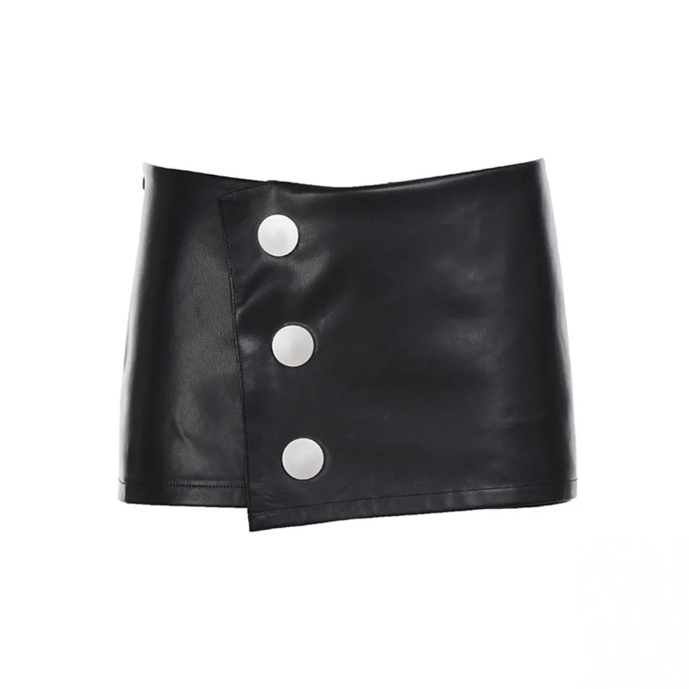 PU Leather Metal Fastening Skirt Slim Fit Black Package Hip Skirt Low-waist with Lining Inside Irregular Half-length Skirt Lady
PU Leather Metal Fastening Skirt Slim Fit Black Package Hip Skirt Low-waist with Lining Inside Irregular Half-length Skirt Lady
