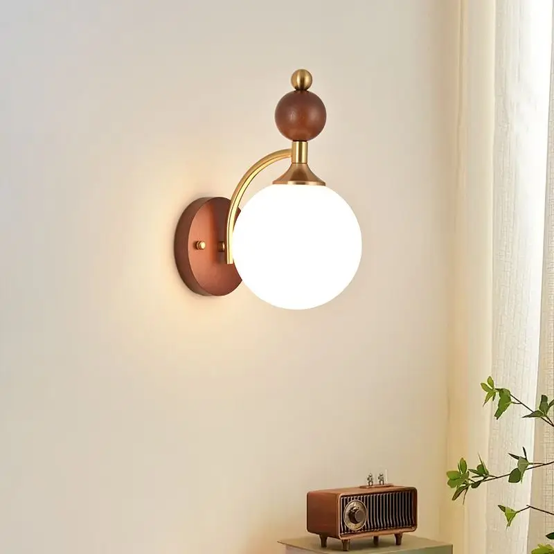New Chinese style wall lamp bedroom bedside lamp Nordic wood simple walnut color solid wood antique corridor staircase lamp
New Chinese style wall lamp bedroom bedside lamp Nordic wood simple walnut color solid wood antique corridor staircase lamp