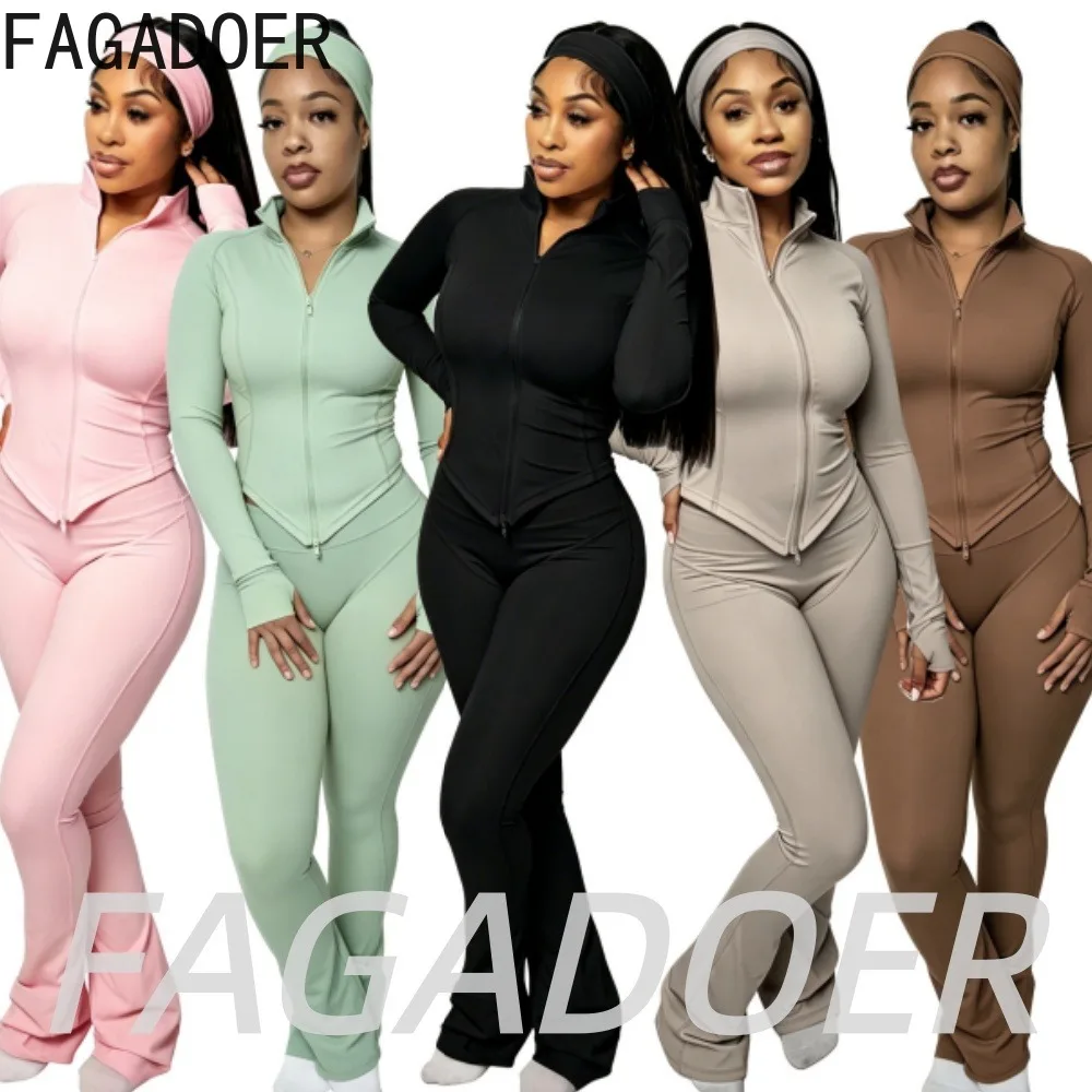 FAGADOER Fashion Sports Bodycon Pants Two Piece Sets Sexy Yoga Long-sleeved Top and Flare Pants Outfits New(Including Headscarf)
FAGADOER Fashion Sports Bodycon Pants Two Piece Sets Sexy Yoga Long-sleeved Top and Flare Pants Outfits New(Including Headscarf)