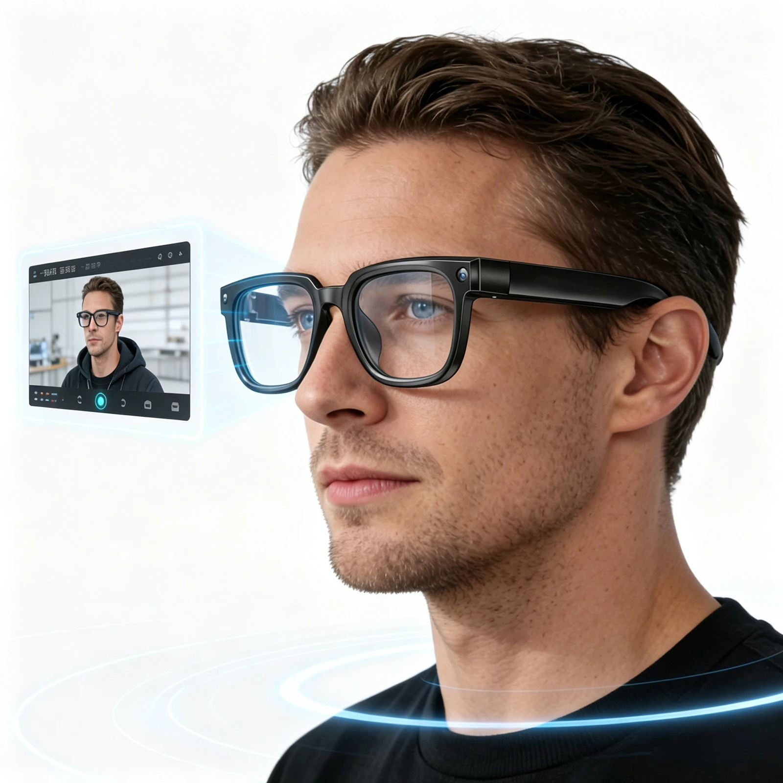 BT Real-Time Translation Glasses AI Translation Video Recording Wearable Video Recording Glasses for Driving Hiking Outdoor
BT Real-Time Translation Glasses AI Translation Video Recording Wearable Video Recording Glasses for Driving Hiking Outdoor