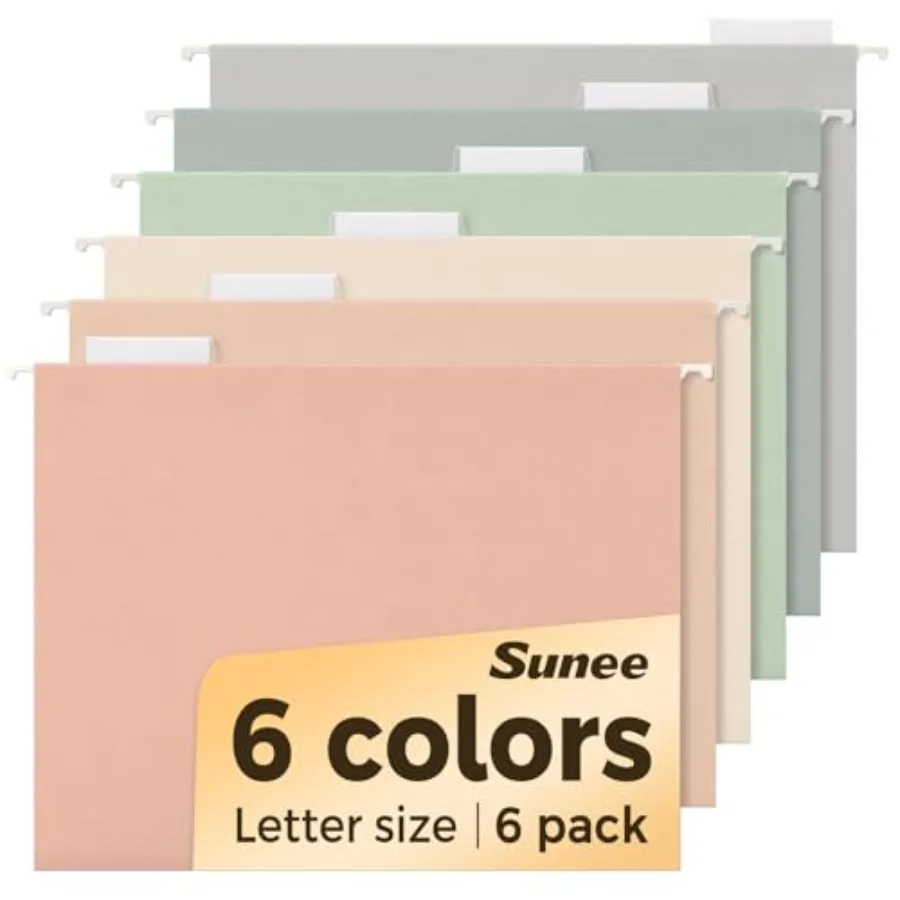 Hanging File Folders, 6 Pack Letter Size Hanging File Folders with 1/5-Cut Tabs, Ideal for Home and Office Organization and Pap
Hanging File Folders, 6 Pack Letter Size Hanging File Folders with 1/5-Cut Tabs, Ideal for Home and Office Organization and Pap