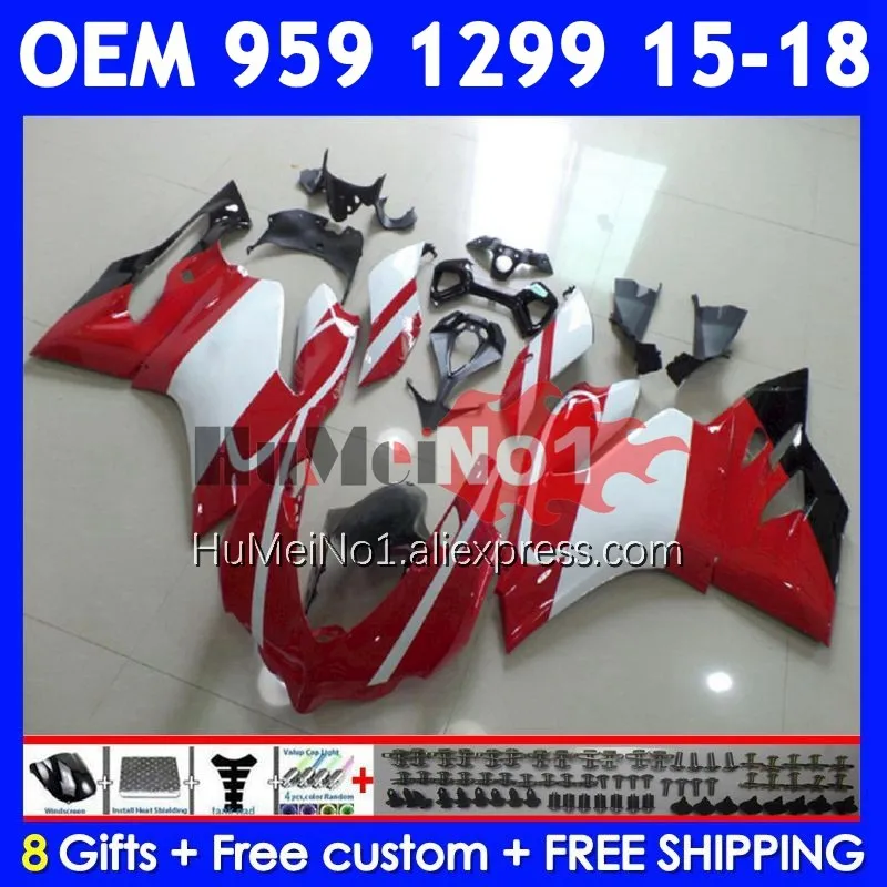 Комплект впрыска для DUCATI Panigale 959 1299 S 959R 1299R Белый красный 325No.9 959S 1299S 15 16 17 18 2015 2016 2017 2018 Обтекатель
Комплект впрыска для DUCATI Panigale 959 1299 S 959R 1299R Белый красный 325No.9 959S 1299S 15 16 17 18 2015 2016 2017 2018 Обтекатель