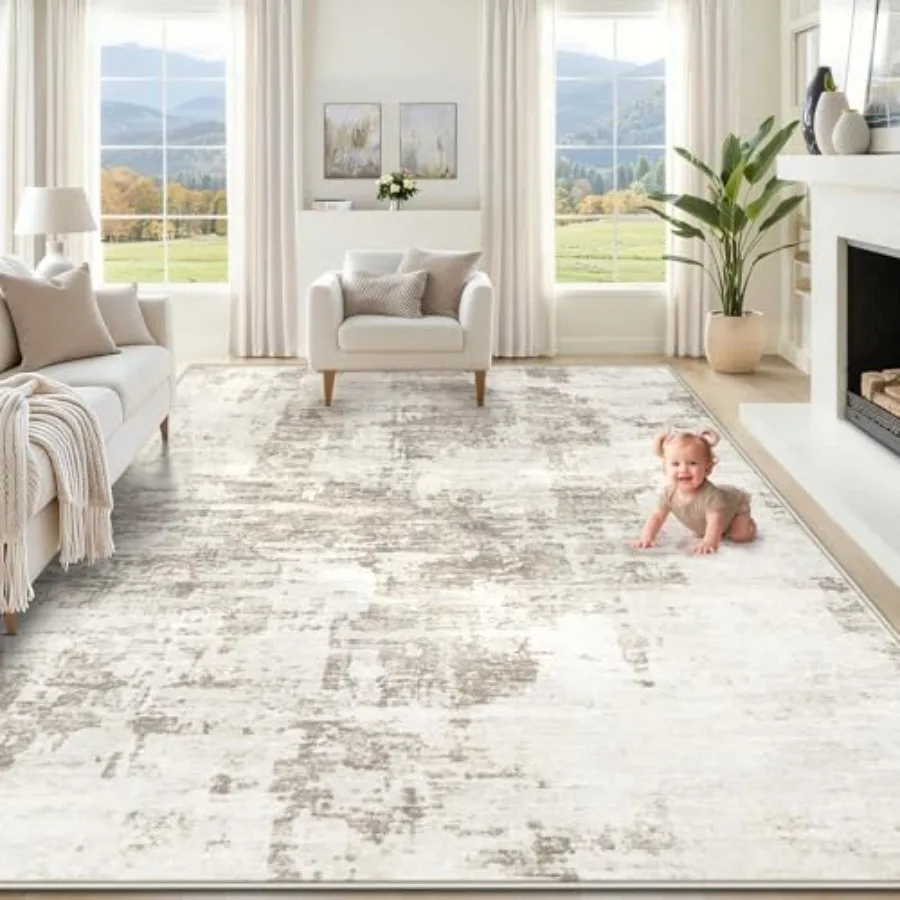 Living room area rug, polypropylene, beige-brown, washable stain-resistant non-slip modern abstract design for bedroom nursery
Living room area rug, polypropylene, beige-brown, washable stain-resistant non-slip modern abstract design for bedroom nursery