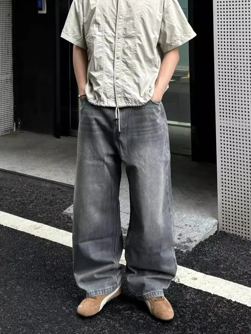 Cleanfit American High Street Vintage Waed ey Jeans Men Loose Wide Leg Straight Casual Long Trousers Denim Faion
Cleanfit American High Street Vintage Waed ey Jeans Men Loose Wide Leg Straight Casual Long Trousers Denim Faion