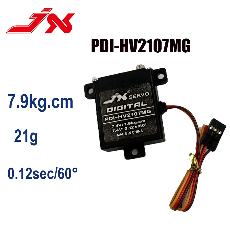 JX Servo PDI-HV2107MG PDI-2105MG 7.9kg CNC Digital Metal Gear Core Motor 21g Mini Servo For RC Fixed Wing Airplane Helicopter
JX Servo PDI-HV2107MG PDI-2105MG 7.9kg CNC Digital Metal Gear Core Motor 21g Mini Servo For RC Fixed Wing Airplane Helicopter