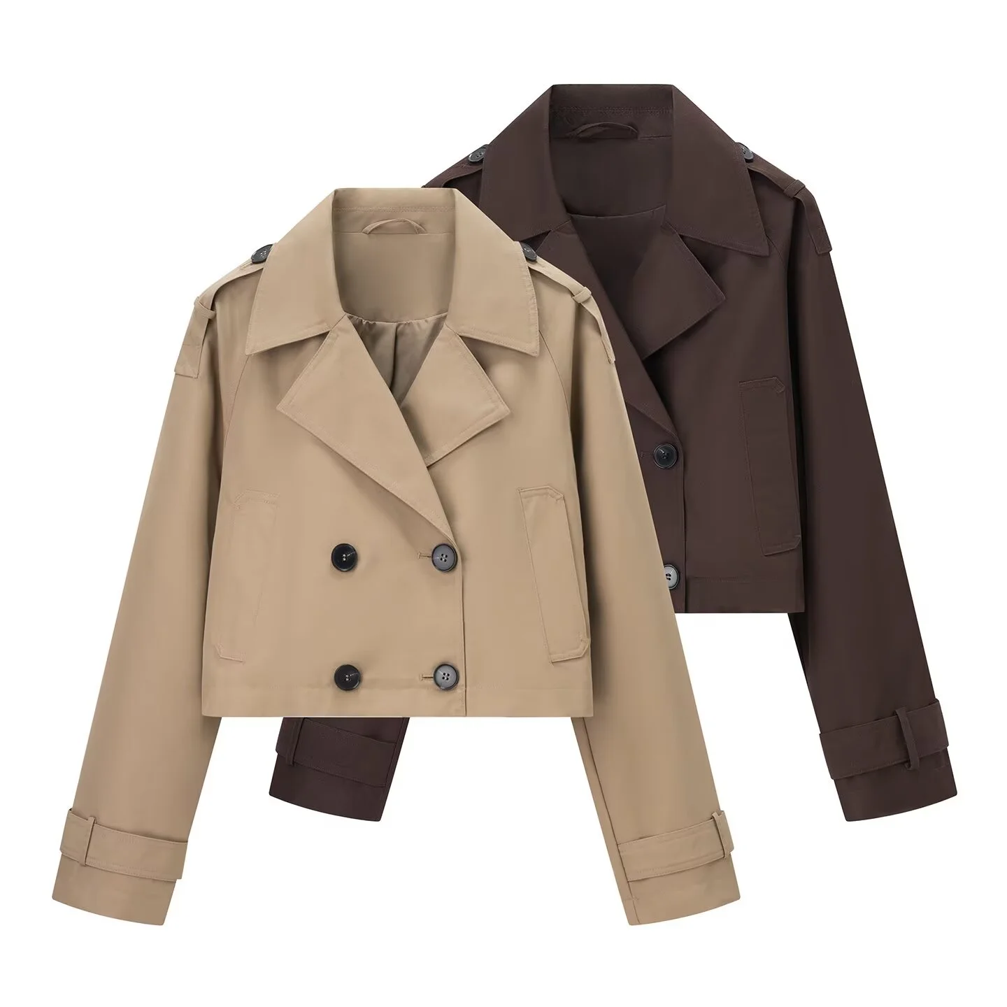 MYST&ZA2025 autumn new women's casual fashion temperament double-breasted button lapel long-sleeved short windbreaker jacket
MYST&ZA2025 autumn new women's casual fashion temperament double-breasted button lapel long-sleeved short windbreaker jacket