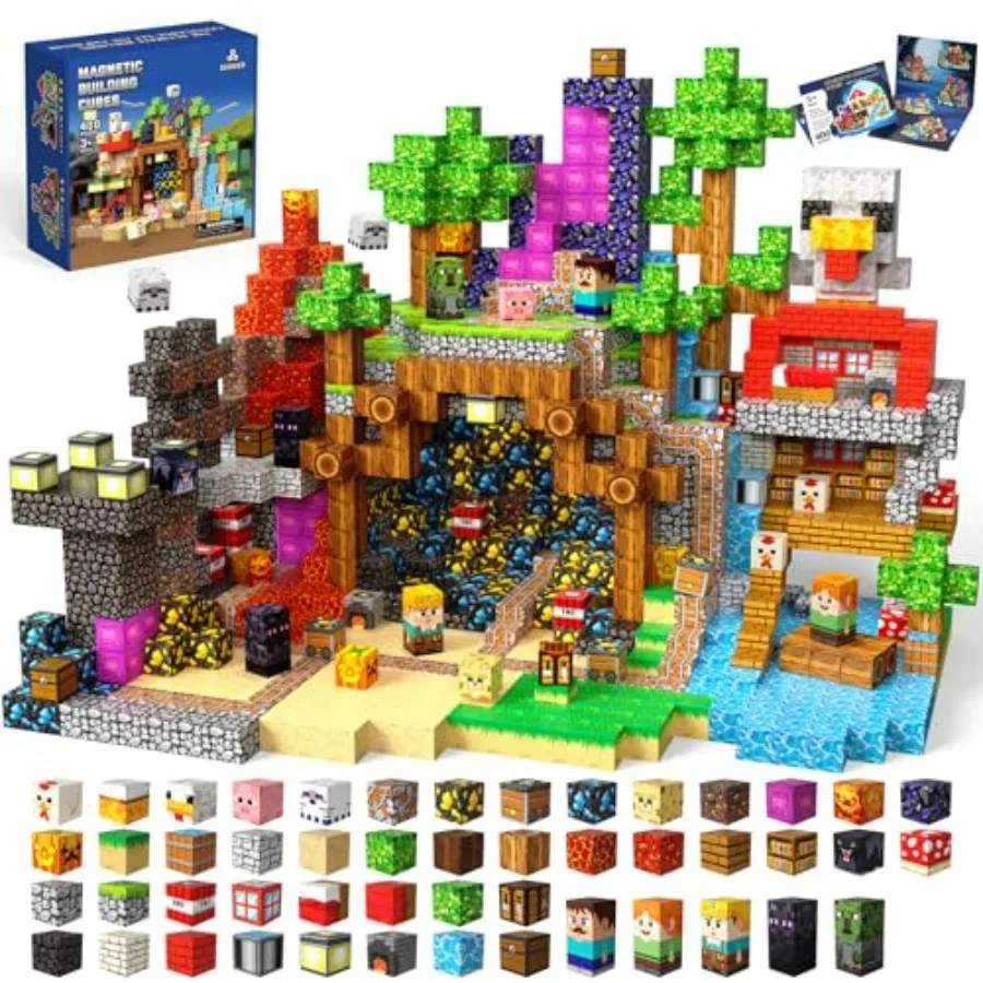 Magnetic Blocks 400PCS Magnetic Building Blocks Stacking Magnets for Sensory Toy for STEM Constructions Magnet Blocks for Boys
Magnetic Blocks 400PCS Magnetic Building Blocks Stacking Magnets for Sensory Toy for STEM Constructions Magnet Blocks for Boys