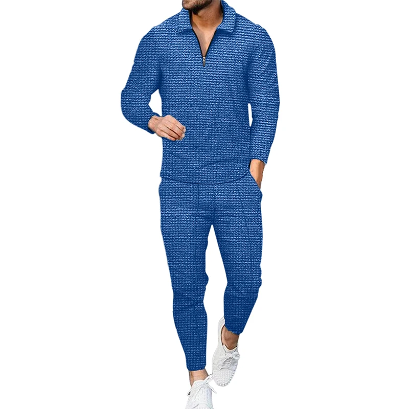 Spring Autumn Solid Color Polo-neck Loose Casual Top Elastic Pants Set Male Fashion Sporty Pullover Tee Sweatpants Suit Homme
Spring Autumn Solid Color Polo-neck Loose Casual Top Elastic Pants Set Male Fashion Sporty Pullover Tee Sweatpants Suit Homme