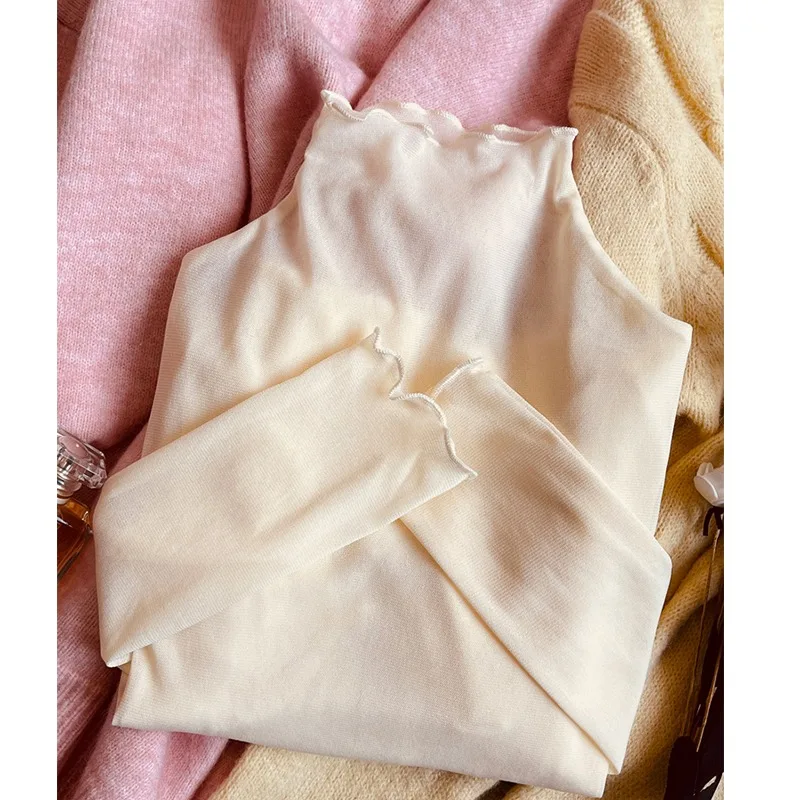 Mesh Lace T-shirt Spring Autumn New Women's Turtleneck Sunscreen Top Korean Solid Color Long Sleeve Basic Slimming Bottom Shirt
Mesh Lace T-shirt Spring Autumn New Women's Turtleneck Sunscreen Top Korean Solid Color Long Sleeve Basic Slimming Bottom Shirt
