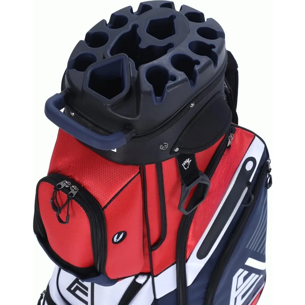 T-Lock Golf Cart Bag with 14 Way Organizer Divider Top, Premium Cart Bag with Handles and Rain Cover for Men
T-Lock Golf Cart Bag with 14 Way Organizer Divider Top, Premium Cart Bag with Handles and Rain Cover for Men