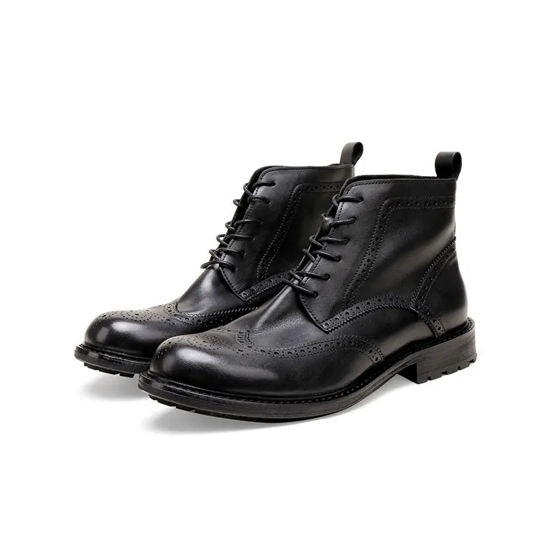 CLAIAMI Handmade Luxury Cowhide Leather Men Shoes Brock Engraved Retro Washed Ankle Boots Men Lace-up Leather Sole Boots Zapatos
CLAIAMI Handmade Luxury Cowhide Leather Men Shoes Brock Engraved Retro Washed Ankle Boots Men Lace-up Leather Sole Boots Zapatos