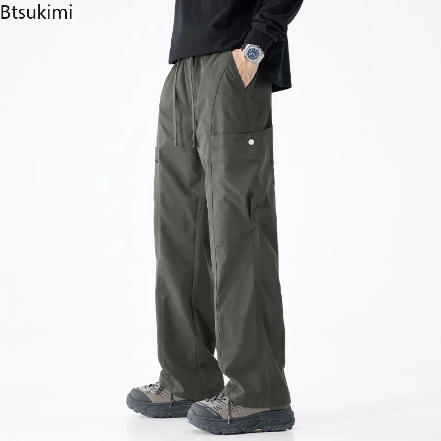 New Men's Paratrooper Cargo Pants Spring Work Wear Wide Leg Straight Outdoor Trousers Solid Color Casual Baggy Loose Trousers
New Men's Paratrooper Cargo Pants Spring Work Wear Wide Leg Straight Outdoor Trousers Solid Color Casual Baggy Loose Trousers