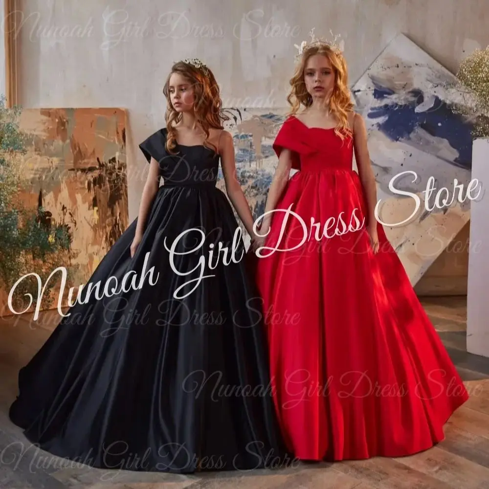 Satin One Shoulder Flower Girl Dresses for Wedding Sleeveless Girl Birthday Party Gowns First Communion Gowns Customized
Satin One Shoulder Flower Girl Dresses for Wedding Sleeveless Girl Birthday Party Gowns First Communion Gowns Customized