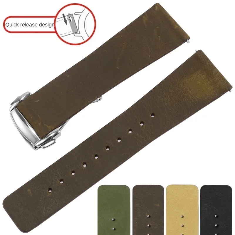 Universal Various Brands Of Vintage Matte Cowhide Watch Strap 18/19/20/21/22mm Flat Interface Quick Release Leather Watchband
Universal Various Brands Of Vintage Matte Cowhide Watch Strap 18/19/20/21/22mm Flat Interface Quick Release Leather Watchband