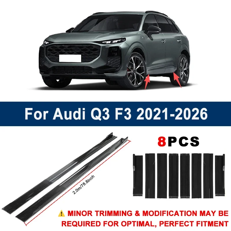 Aerodynamic 2m Sectional Side Skirt Extension Lips Racing Side Spoiler For Audi Q3 F3 2021-2026 2022 2023 2024 Sport Upgrade Kit
Aerodynamic 2m Sectional Side Skirt Extension Lips Racing Side Spoiler For Audi Q3 F3 2021-2026 2022 2023 2024 Sport Upgrade Kit