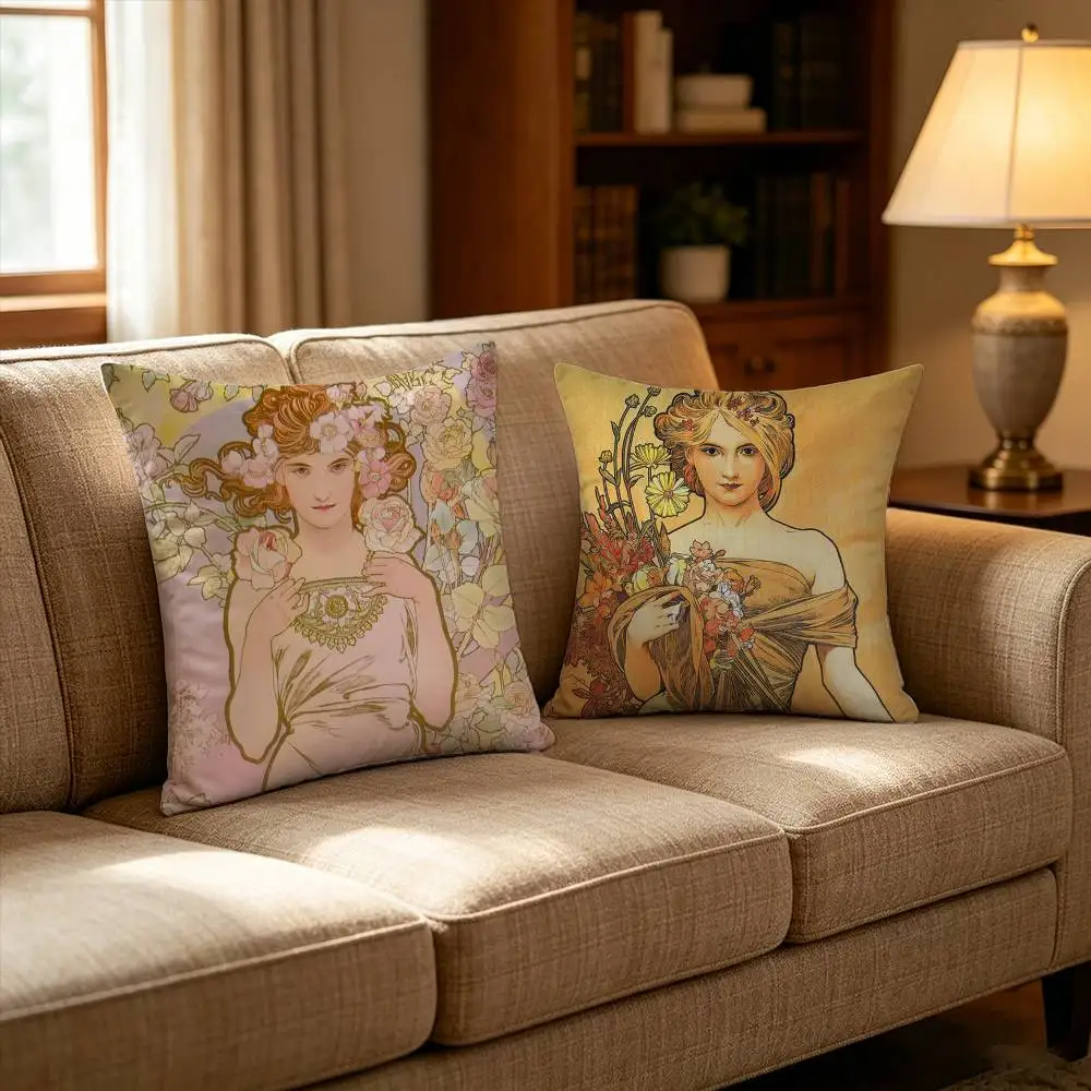 ART Alphonse Mucha Pillow Case Pattern Printed Pillowcase For Living Room Sofa Cushion Cover
ART Alphonse Mucha Pillow Case Pattern Printed Pillowcase For Living Room Sofa Cushion Cover