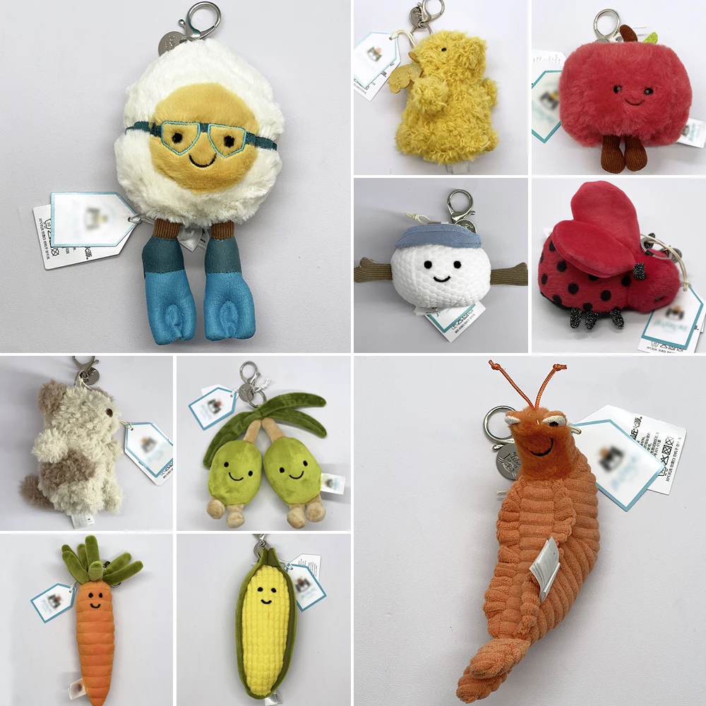 Diving Egg Plush Keychain, Mantis Shrimp Keychain, Carrot Plush Toy, Olive, Corn, and Plush Beetle JC Bag Charms
Diving Egg Plush Keychain, Mantis Shrimp Keychain, Carrot Plush Toy, Olive, Corn, and Plush Beetle JC Bag Charms