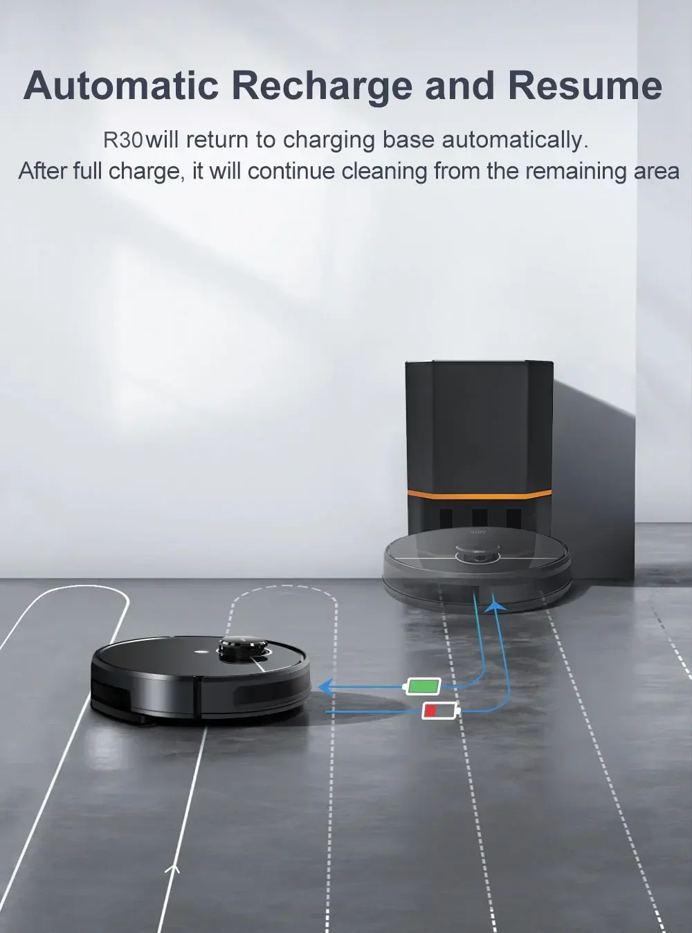 Cheap And Fine R30 Smart Self Empty Dust Collector Laser Robot Vacuum Cleaner Mop Sweap Self Charging Vacuum Cleaner OEM Factory
Cheap And Fine R30 Smart Self Empty Dust Collector Laser Robot Vacuum Cleaner Mop Sweap Self Charging Vacuum Cleaner OEM Factory