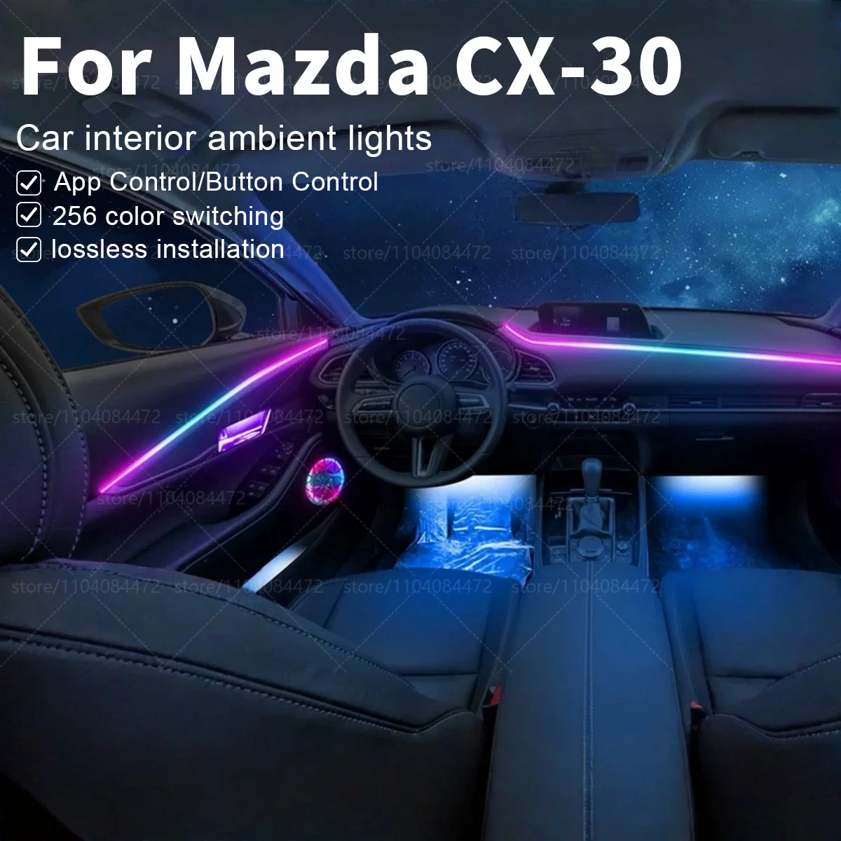 For Mazda CX-30 22in1 RGB Car Interior Acrylic Car Ambient Lights RGB Hidden Acrylic Strip Decoration Atmosphere Accessories
For Mazda CX-30 22in1 RGB Car Interior Acrylic Car Ambient Lights RGB Hidden Acrylic Strip Decoration Atmosphere Accessories