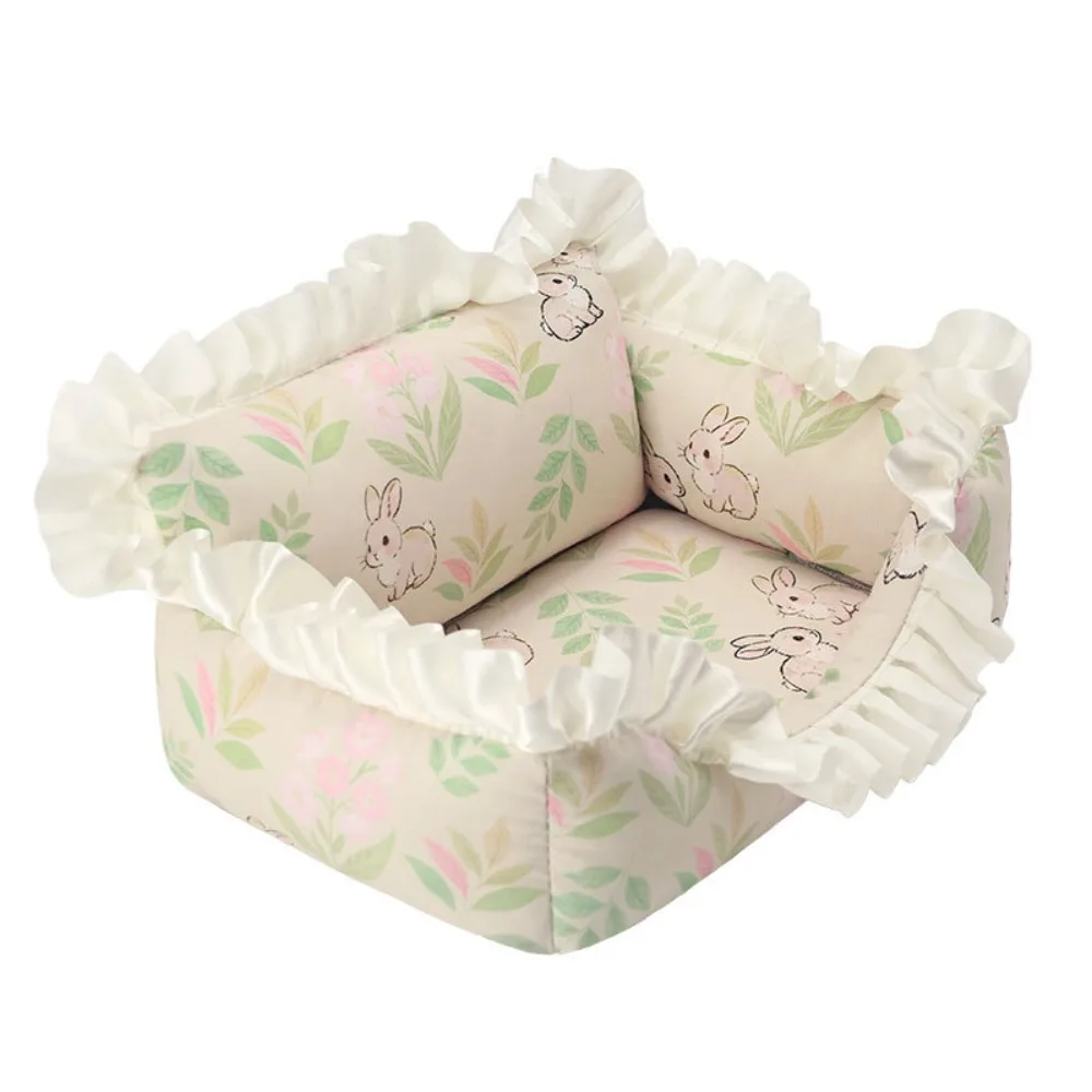 Soft Hamsters Sofa Bed Comfortable Lace Design Hamster Cool Bed Wear Resistant Scratch Resistant Small Animal Rest Shelter
Soft Hamsters Sofa Bed Comfortable Lace Design Hamster Cool Bed Wear Resistant Scratch Resistant Small Animal Rest Shelter