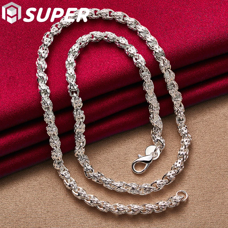925 Sterling Silver 20/24 Inch 5mm Faucet Chain Necklace For Women Man Fashion Wedding Engagement Charm Jewelry
925 Sterling Silver 20/24 Inch 5mm Faucet Chain Necklace For Women Man Fashion Wedding Engagement Charm Jewelry