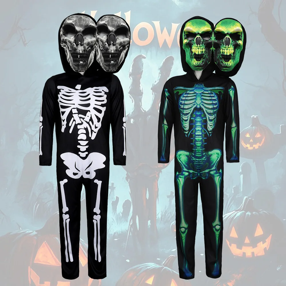 Хэллоуин с двойной головкой, детский сценический костюм, розыгрыш, фестиваль призраков, маскарадный бал, костюм, традиционная этническая одежда
Хэллоуин с двойной головкой, детский сценический костюм, розыгрыш, фестиваль призраков, маскарадный бал, костюм, традиционная этническая одежда