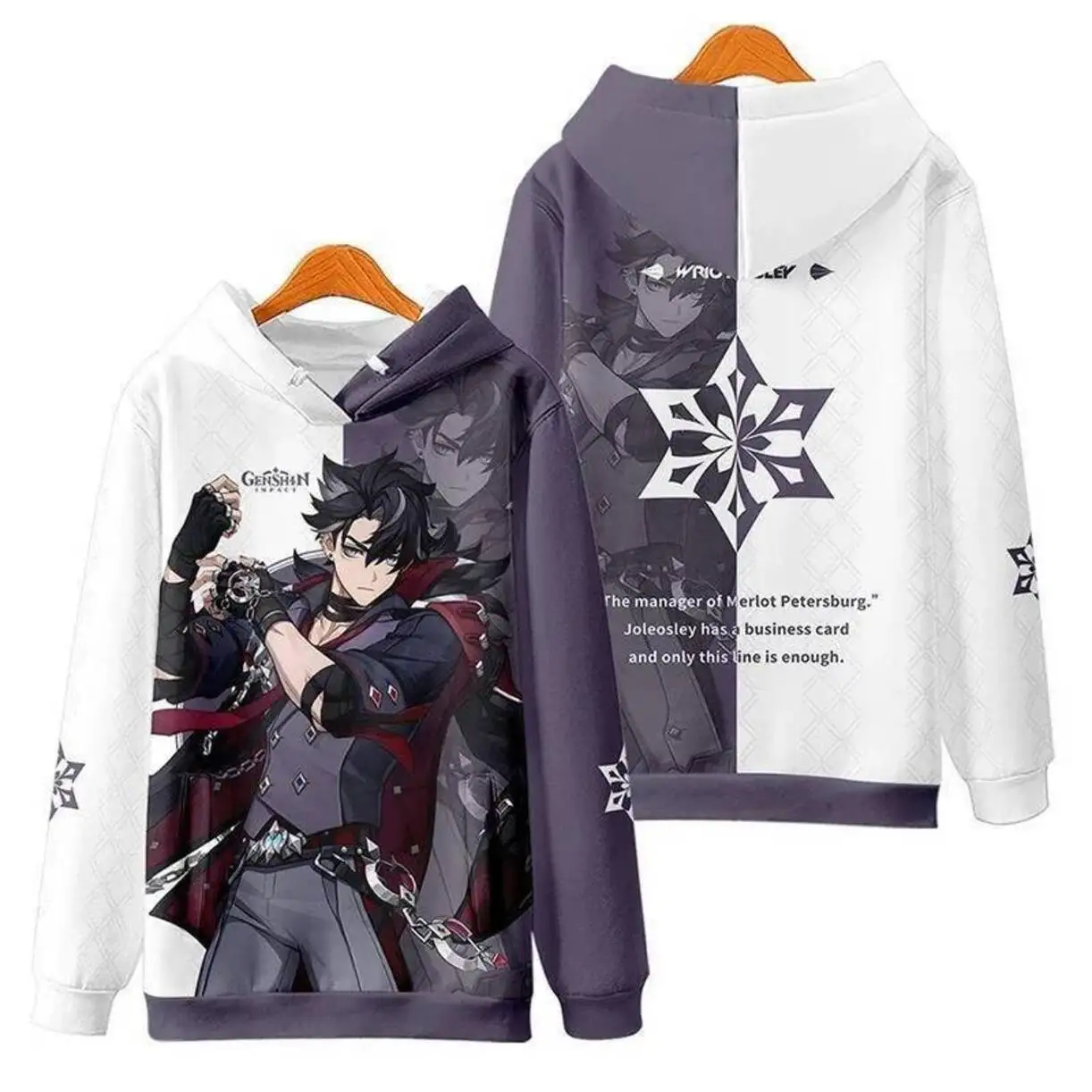 Game Genshin Impact Wriothesley Acg Cosplay 3D Hoodie Costume Sweatshirts Spring Autumn Jacket Sweater Coat Pullover Sportwear T
Game Genshin Impact Wriothesley Acg Cosplay 3D Hoodie Costume Sweatshirts Spring Autumn Jacket Sweater Coat Pullover Sportwear T