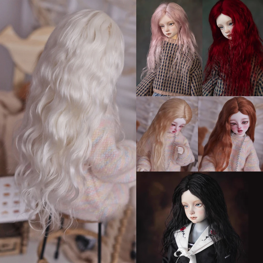 D09-P737 children handmade toy 1/6 1/3 1/4 uncle doll BJD/SD doll's wig red gold Mohair with long curly hair 1pcs
D09-P737 children handmade toy 1/6 1/3 1/4 uncle doll BJD/SD doll's wig red gold Mohair with long curly hair 1pcs