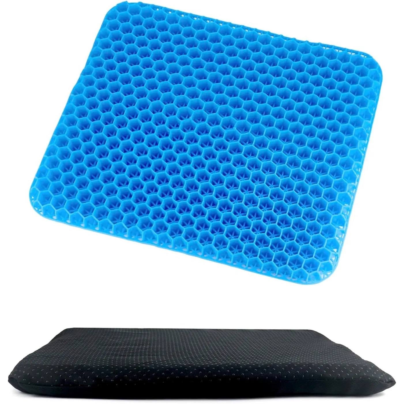 Gel Seat Cushion with Cooling Breathable Design for Car Office Home Wheelchair, Non-Slip Blue 40x35x3.2cm
Gel Seat Cushion with Cooling Breathable Design for Car Office Home Wheelchair, Non-Slip Blue 40x35x3.2cm