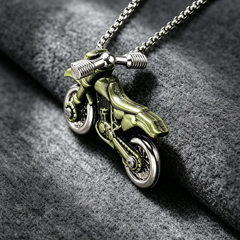 Hot Sale Off-road Motorcycle Pendant Necklace Vintage Locomotive Stainless Steel Sweater Chain for Men Women
Hot Sale Off-road Motorcycle Pendant Necklace Vintage Locomotive Stainless Steel Sweater Chain for Men Women