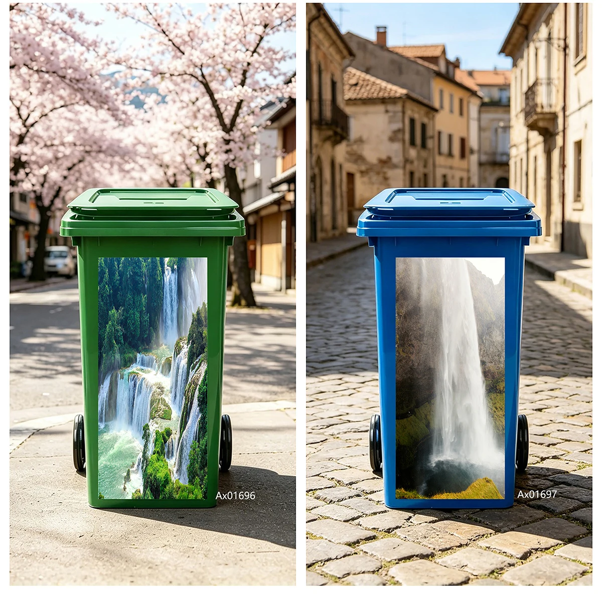 Self-adhesive Mountain Waterfall Wheelie Bin Sticker, Trash Bin Decal for Patio Driveway Outdoor Home Oilproof Decoration
Self-adhesive Mountain Waterfall Wheelie Bin Sticker, Trash Bin Decal for Patio Driveway Outdoor Home Oilproof Decoration