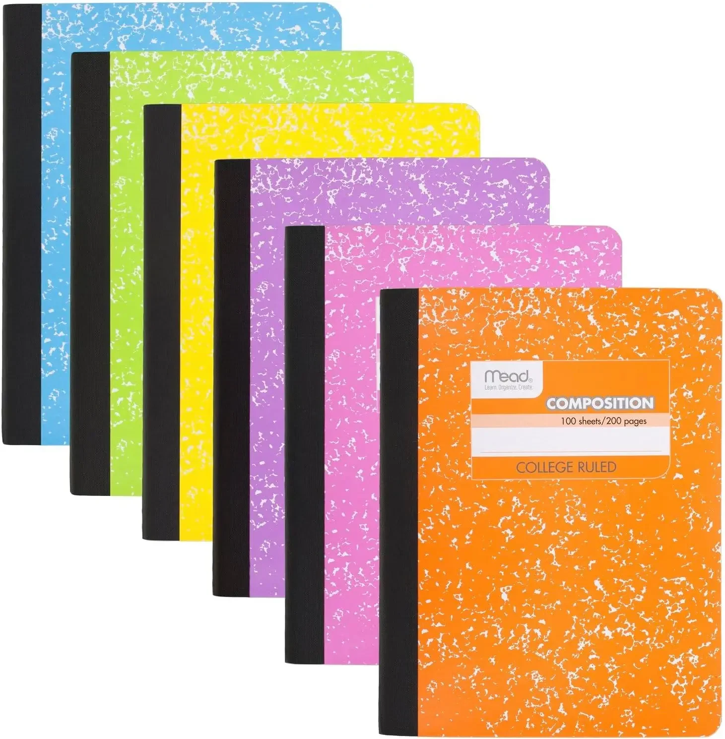 6-Pack College Ruled Composition Notebooks: 100 Sheets Each, Assorted Colors, 7.5x9.75 Inch
6-Pack College Ruled Composition Notebooks: 100 Sheets Each, Assorted Colors, 7.5x9.75 Inch
