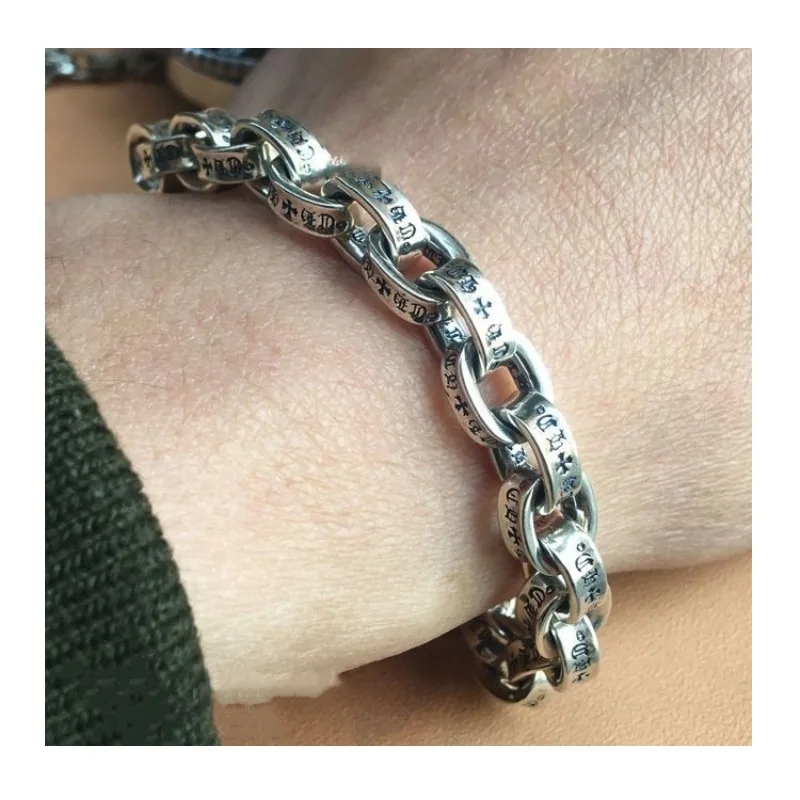 Chaoxuan Cross Thai Silver Bracelet Men's Versatile Retro Letter Bracelet Women's Couple Gift
Chaoxuan Cross Thai Silver Bracelet Men's Versatile Retro Letter Bracelet Women's Couple Gift