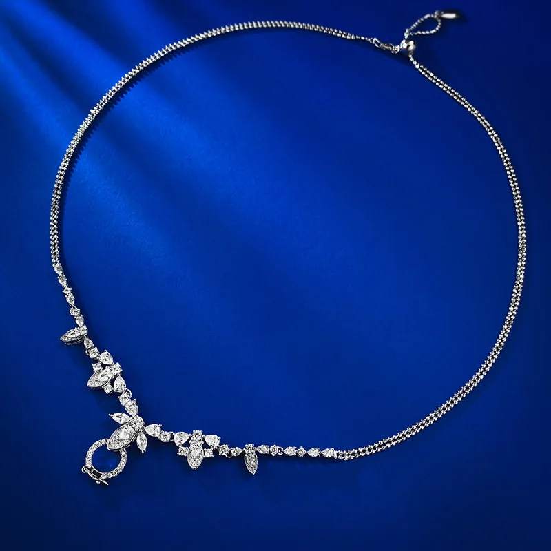 Spring Qiaoer 2023 Trend 925 Sterling Silver Adjustable Universal Button High Carbon Diamond Necklace For Women Fine Jewelry
Spring Qiaoer 2023 Trend 925 Sterling Silver Adjustable Universal Button High Carbon Diamond Necklace For Women Fine Jewelry