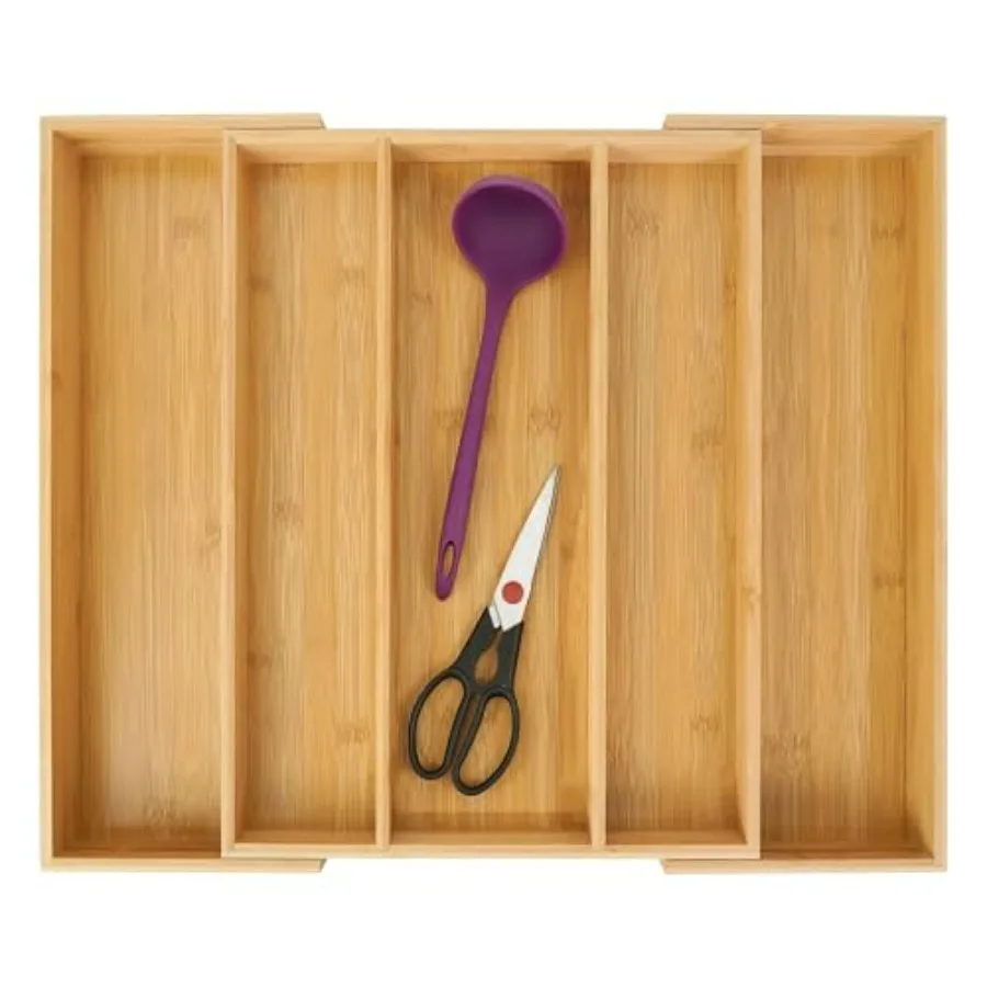 Bamboo Expandable Kitchen Drawer Organizer, Adjustable Utensil Holder and Cutlery Tray Organiser, Drawer Divider for Silverware
Bamboo Expandable Kitchen Drawer Organizer, Adjustable Utensil Holder and Cutlery Tray Organiser, Drawer Divider for Silverware