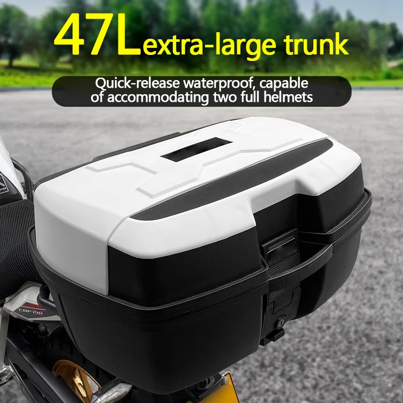 Universal Large Trunk Pedal for Motorcycles, 47L Large-Capacity Storage Toolbox, Waterproof and Pressure-Resistant
Universal Large Trunk Pedal for Motorcycles, 47L Large-Capacity Storage Toolbox, Waterproof and Pressure-Resistant