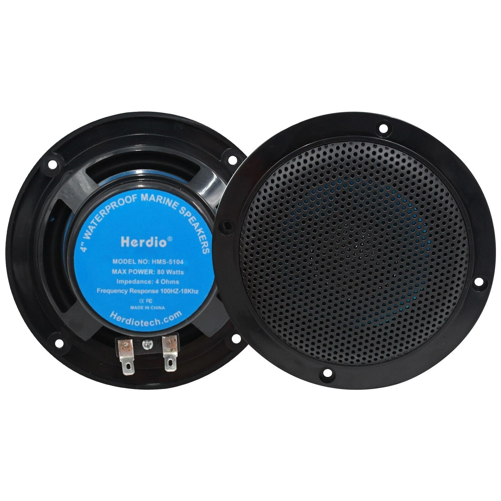 Herdio 4'' 2PCS Waterproof Marine Ceiling Flush Wall Mount Speakers With 160 Watts Power Handling For Kitchen Bathroom Boat Car
Herdio 4'' 2PCS Waterproof Marine Ceiling Flush Wall Mount Speakers With 160 Watts Power Handling For Kitchen Bathroom Boat Car