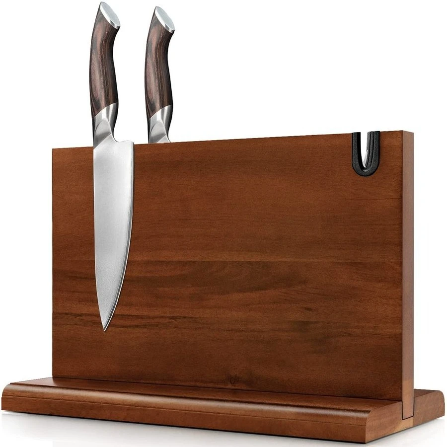 Magnetic Knife Block 14 x 10 Inches, Double Sided Magnetic Knife Holder Rack for Kitchen Counter, Acacia Wood Magnetic Knife Sto
Magnetic Knife Block 14 x 10 Inches, Double Sided Magnetic Knife Holder Rack for Kitchen Counter, Acacia Wood Magnetic Knife Sto
