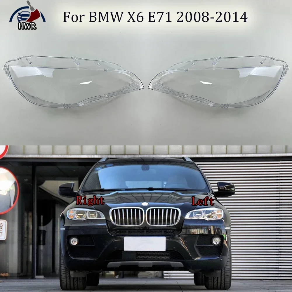 Transparent Front Headlight Cover Shell Replace Original Lampshade Glasslens For BMW X6 E71 2008 2009 2010 2011 2012-2014 High
Transparent Front Headlight Cover Shell Replace Original Lampshade Glasslens For BMW X6 E71 2008 2009 2010 2011 2012-2014 High