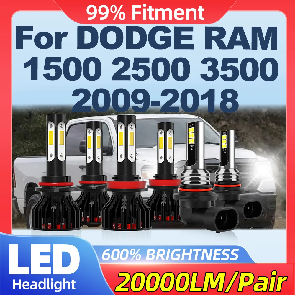 Canbus LED Headlight Bulb 360W 60000LM Car Lights 12V Fog Lamps 6000K For DODGE RAM 1500 2500 3500 2009-2014 2015 2016 2017 2018
Canbus LED Headlight Bulb 360W 60000LM Car Lights 12V Fog Lamps 6000K For DODGE RAM 1500 2500 3500 2009-2014 2015 2016 2017 2018