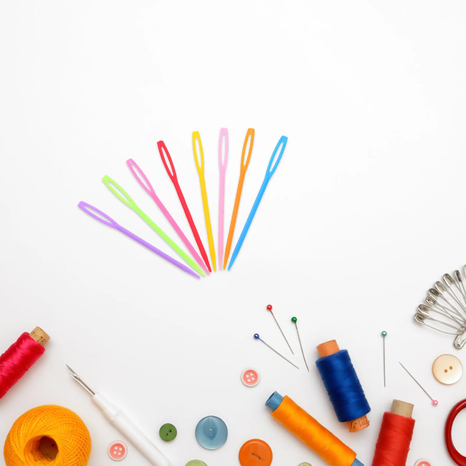 2000Pcs Large Eye Sewing Needles Colorful Plastic Plastic Hand Sewing Needles Lightweight for Yarn Darning Knitting Stitching
2000Pcs Large Eye Sewing Needles Colorful Plastic Plastic Hand Sewing Needles Lightweight for Yarn Darning Knitting Stitching