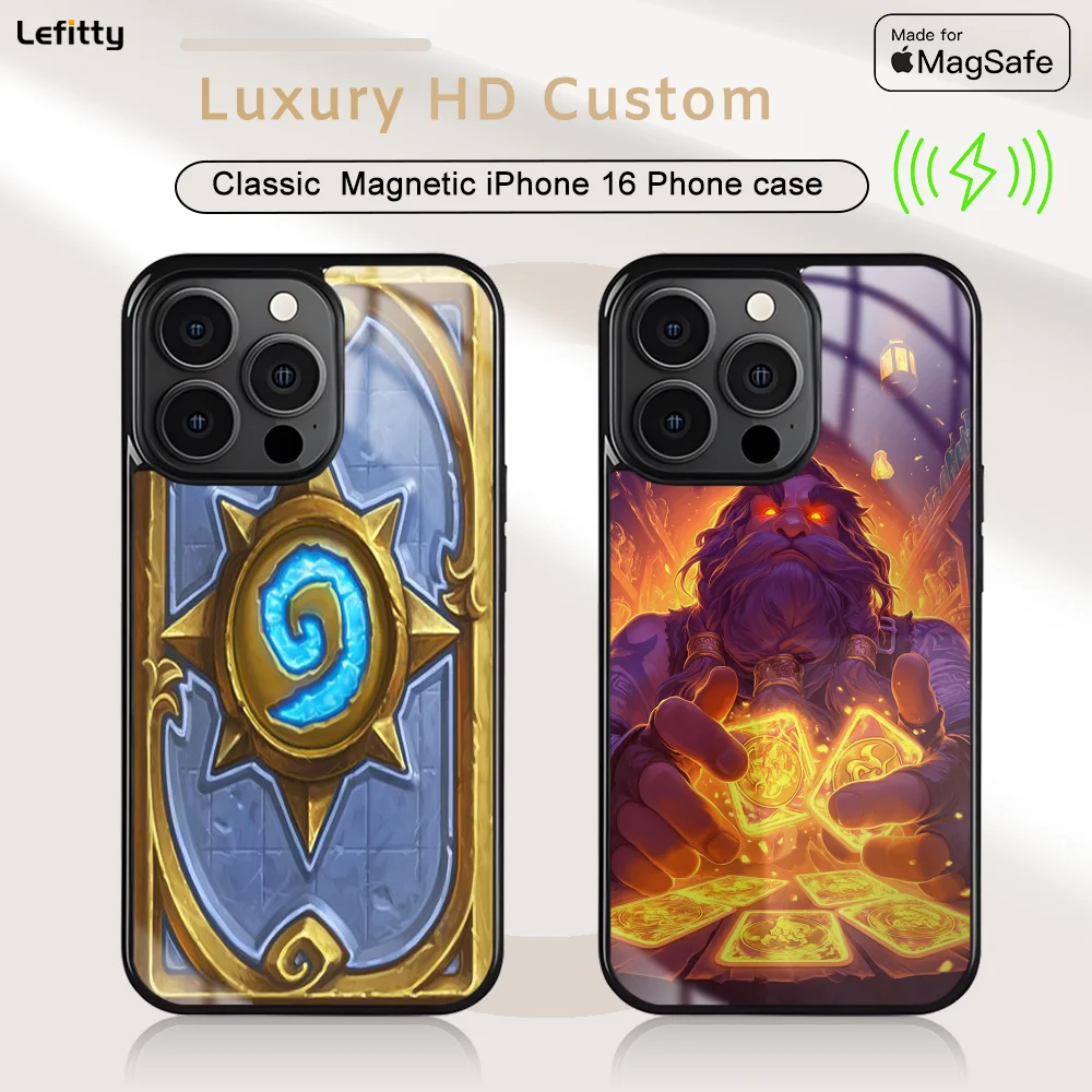 Game Card H-HearthStone Phone Case For iPhone 16 15 14 13 12 11 Pro Max Plus Mini Magnetic Magsafe Wireless Charging Cover
Game Card H-HearthStone Phone Case For iPhone 16 15 14 13 12 11 Pro Max Plus Mini Magnetic Magsafe Wireless Charging Cover