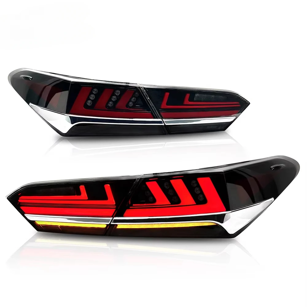 LED Taillights Assembly for Toyota Camry 2018-UP Clear Smoked Transparent Turn Signal Reverse DRL Lights
LED Taillights Assembly for Toyota Camry 2018-UP Clear Smoked Transparent Turn Signal Reverse DRL Lights