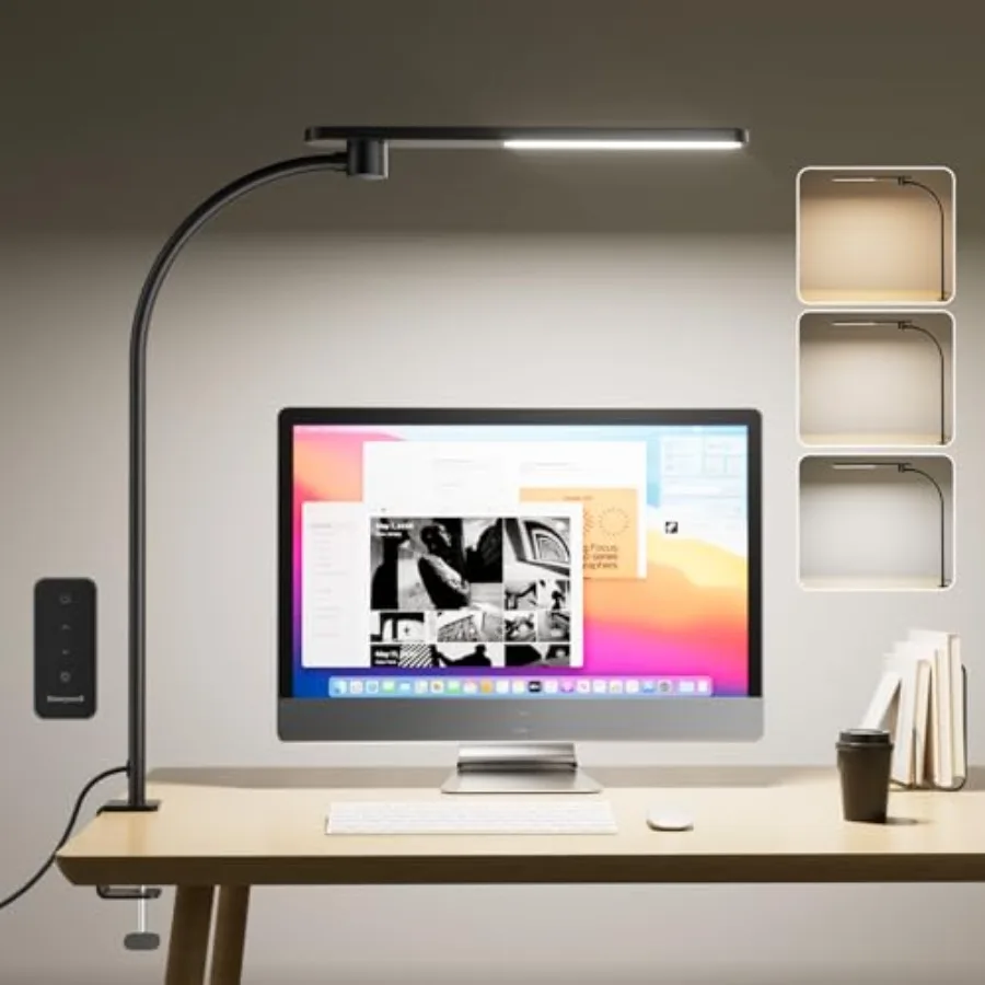 HJ2 Sunturalux™ Clamp LED Desk Lamp, CRI≥97 Full-Spectrum Eye-Caring Light, 3 Color Modes and Stepless Dimming, 16" Flexible Go
HJ2 Sunturalux™ Clamp LED Desk Lamp, CRI≥97 Full-Spectrum Eye-Caring Light, 3 Color Modes and Stepless Dimming, 16" Flexible Go