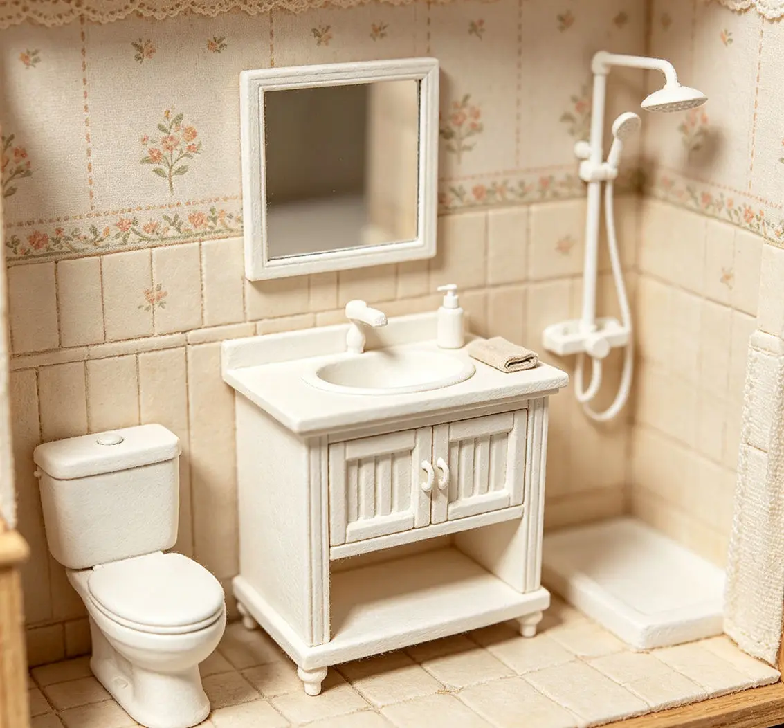 Dollhouse Mini Bathroom Vanity,White European Style Sink Cabinet,Simulation Furniture for Dollhouse Bathroom&DioramaSceneLayout
Dollhouse Mini Bathroom Vanity,White European Style Sink Cabinet,Simulation Furniture for Dollhouse Bathroom&DioramaSceneLayout