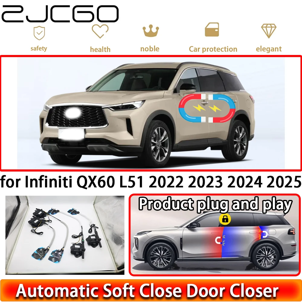 for Infiniti QX60 L51 2022 2023 2024 2025 Soft Close Door Kit Power Closing Latch System Auto Pull Door Easy Close Plug & Play
for Infiniti QX60 L51 2022 2023 2024 2025 Soft Close Door Kit Power Closing Latch System Auto Pull Door Easy Close Plug & Play