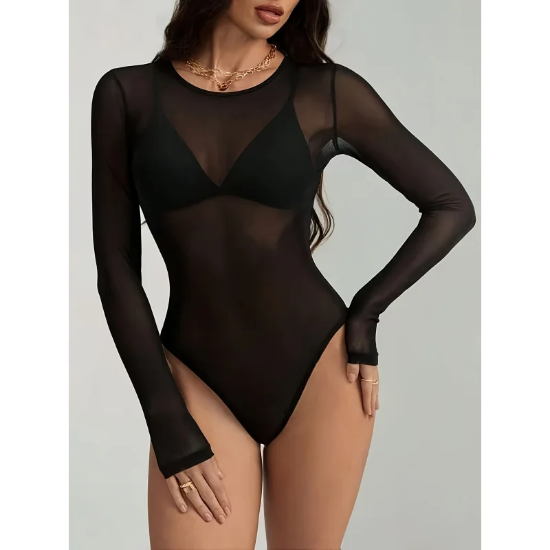 Mesh Long Sleeve Bodysuit
Mesh Long Sleeve Bodysuit