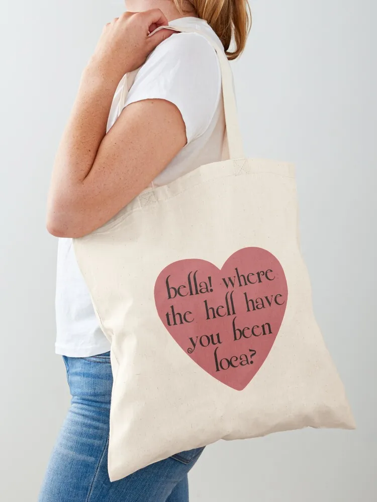 bella! where the hell have you been loca Tote Bag Large bags for women shopping bags foldable ecological bags
bella! where the hell have you been loca Tote Bag Large bags for women shopping bags foldable ecological bags